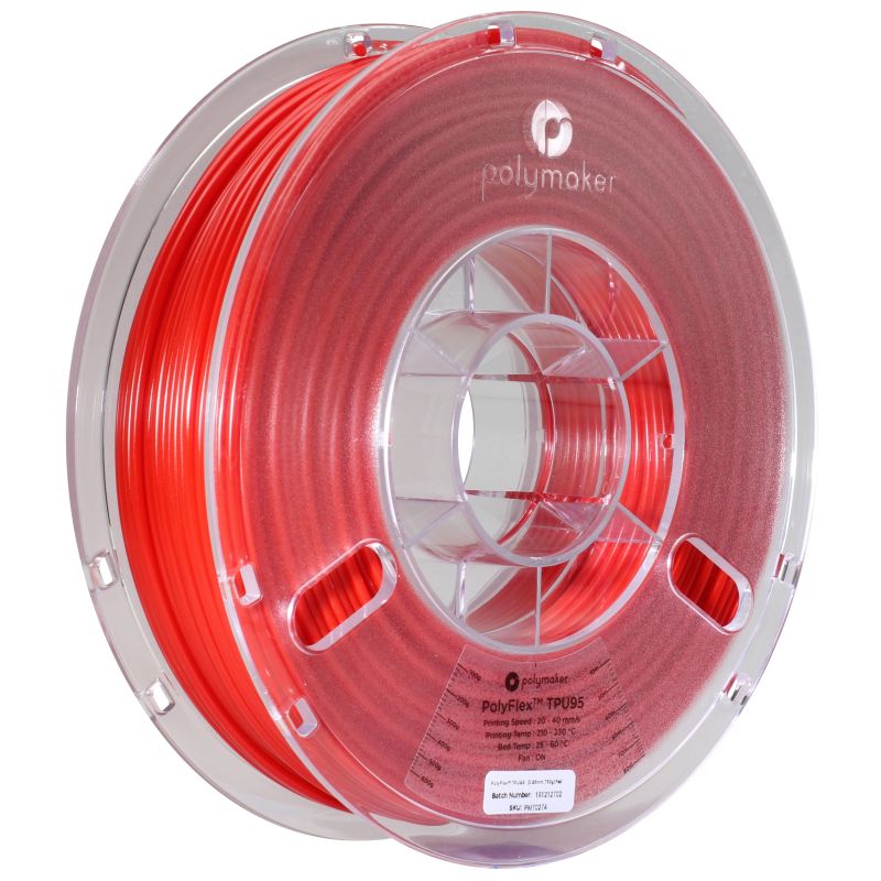 PolyFlex TPU95 Rouge - 2.85mm - 750 g PolyFlex TPU95 Rouge - 2.85mm - 750 g