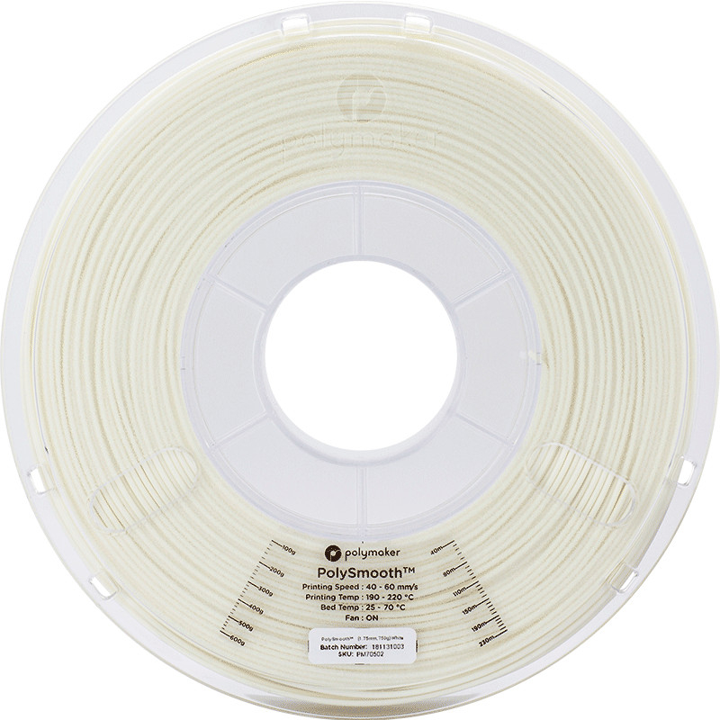 PolySmooth Blanc - 1.75mm - 750 g (2) PolySmooth Blanc - 1.75mm - 750 g (2)