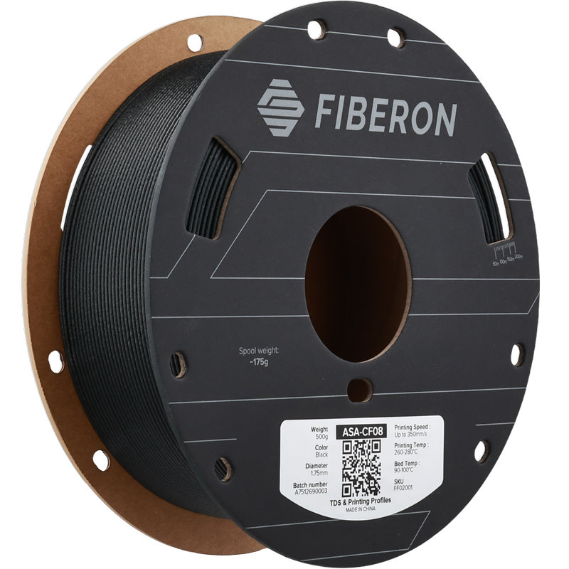 Polymaker Fiberon™ ASA-CF08 Nero - 1,75mm - 500g