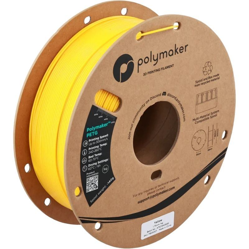 Polymaker PETG Giallo - 1,75mm - 1kg