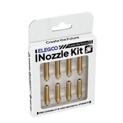 Kit di ugelli in ottone / acciaio temprato da 0,2/0,4/0,6/0,8 mm, serie Elegoo Centauri Carbon