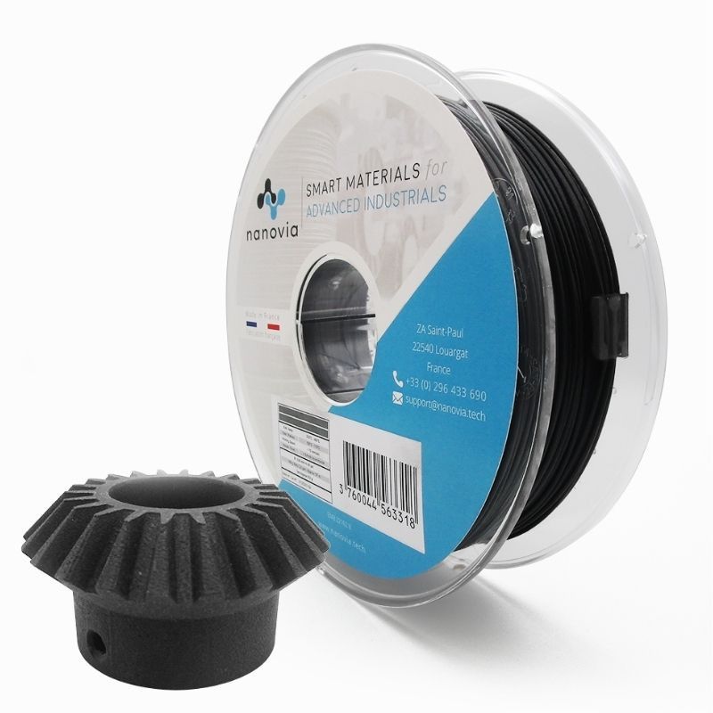 PETG CF Nanovia (renforcé en fibres de carbone) - 2.85 mm - 500g PETG CF Nanovia (renforcé en fibres de carbone) - 2.85 mm - 500g