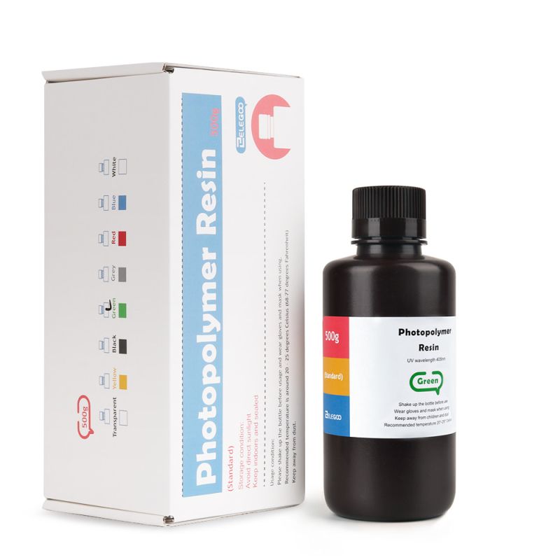 Résine ABS-like Verte Elegoo - 500 ml (5) Résine ABS-like Verte Elegoo - 500 ml (5)