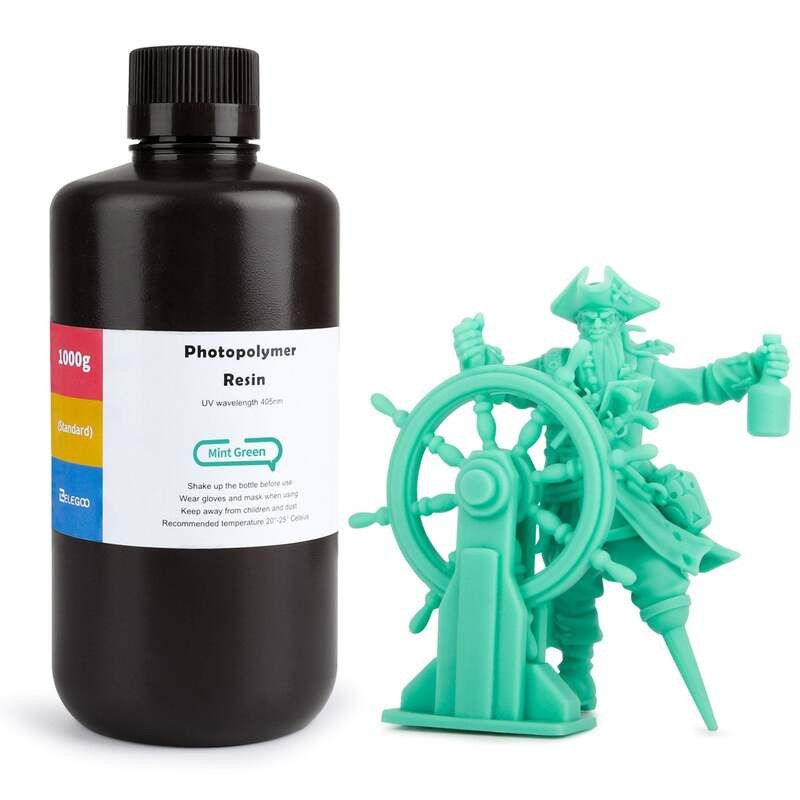 Résine ABS-like Vert Menthe Elegoo - 1000 ml Résine ABS-like Vert Menthe Elegoo - 1000 ml