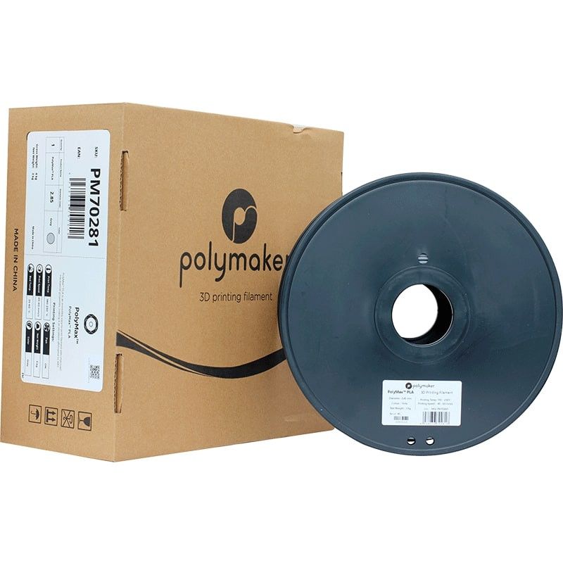 PolyMax Tough PLA Gris - 2.85mm - 3 kg - contenu PolyMax Tough PLA Gris - 2.85mm - 3 kg - contenu