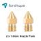 Set di 2 ugelli MK8 in ottone Forshape 1.0mm