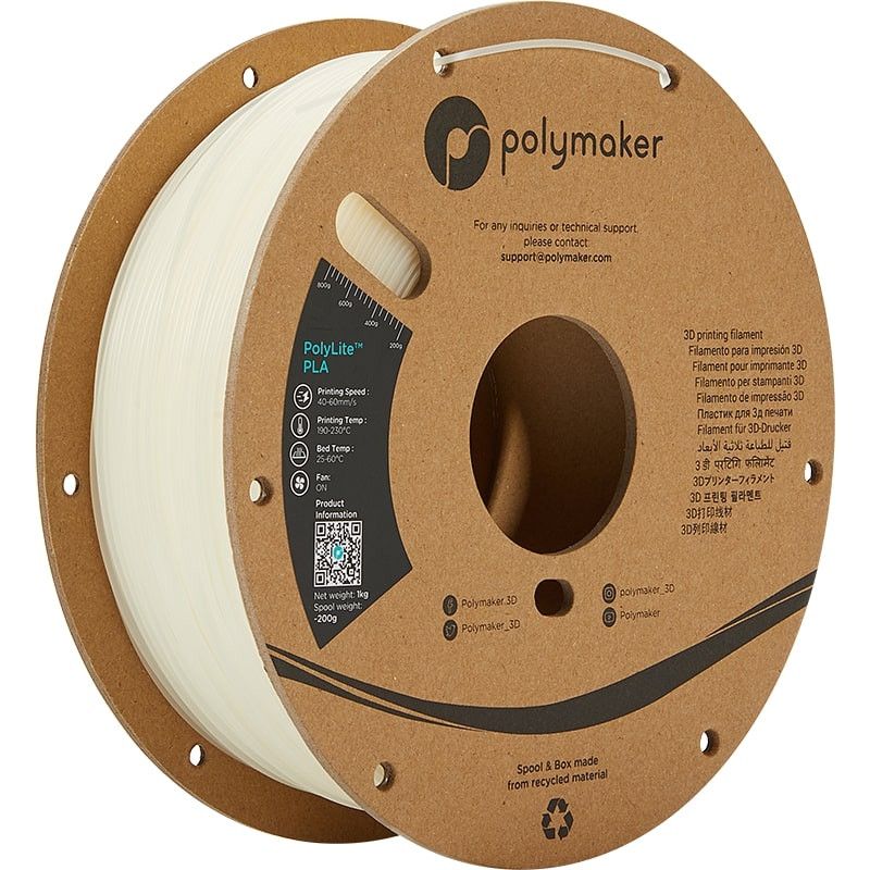 PolyLite PLA Naturel - 1.75mm - 1 kg PolyLite PLA Naturel - 1.75mm - 1 kg