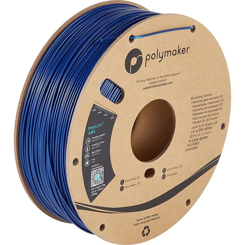ABS Bleu PolyLite - 2.85mm - 1 kg ABS Bleu PolyLite - 2.85mm - 1 kg