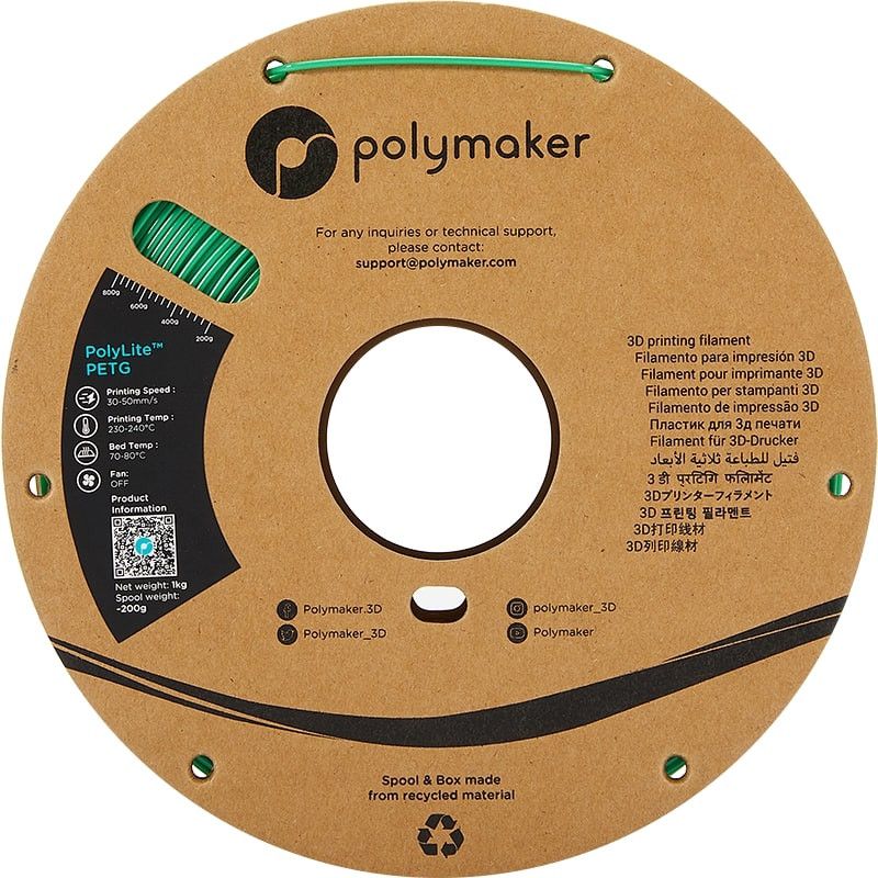 PolyLite PETG Vert - 1.75mm - 1 kg PolyLite PETG Vert - 1.75mm - 1 kg