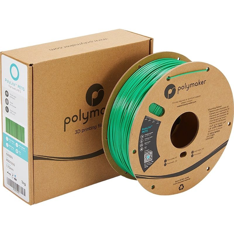 Emballage PolyLite PETG Vert - 1.75mm - 1 kg Emballage PolyLite PETG Vert - 1.75mm - 1 kg