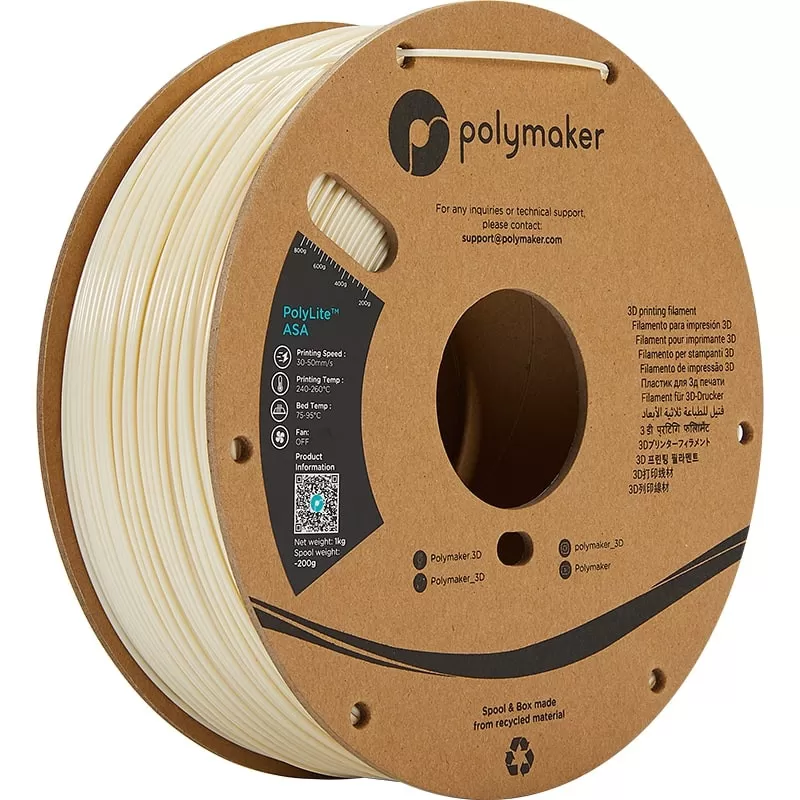 PolyLite ASA Naturel - 2.85mm - 1 kg