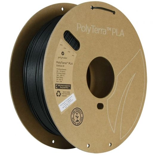 PolyTerra PLA Edition-R (Recyclé) Noir - 1.75mm - 1 kg