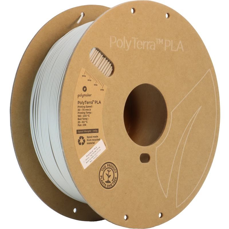 PolyTerra PLA Muted White (Blanc) - 1.75mm - 1 kg PolyTerra PLA Muted White (Blanc) - 1.75mm - 1 kg