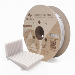 Nanovia PETG ESD Bianco / Gray - 1,75 mm - 500 g