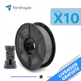 Pack x10 PLA Forshape ecoPLA Grigio - 10 Kg - 1.75mm
