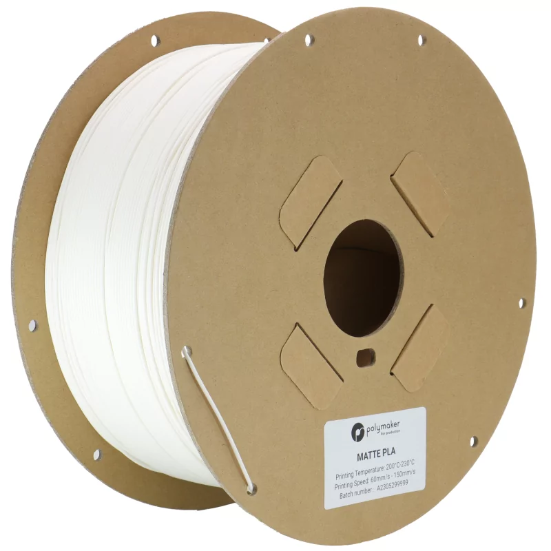 Polymaker PLA Produzione Bianco Opaco - 1.75mm - 2,5 kg Polymaker PLA Produzione Bianco Opaco - 1.75mm - 2,5 kg