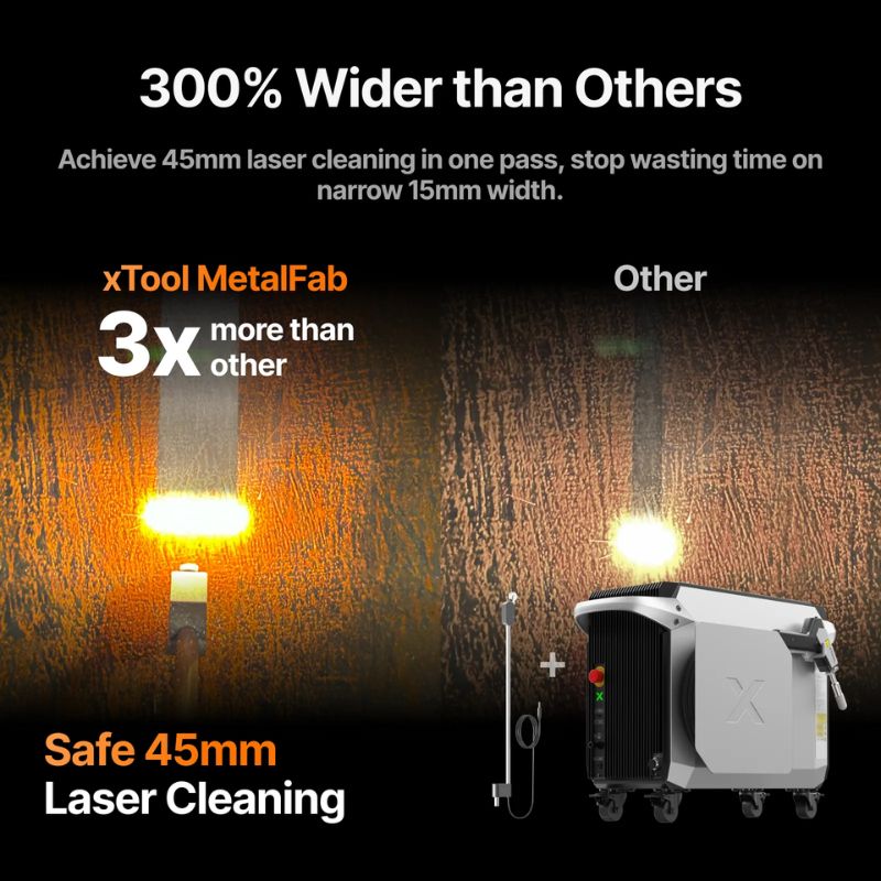 Accessorio di pulizia laser MaxClean™, xTool MetalFab