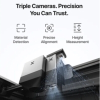 xTool X1 con tripla telecamera per posizionare con precisione i disegni