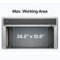 xTool X1 con area di incisione di 615 × 320 mm
