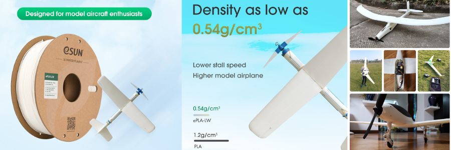 Filamento eSun PLA-LW Nero
