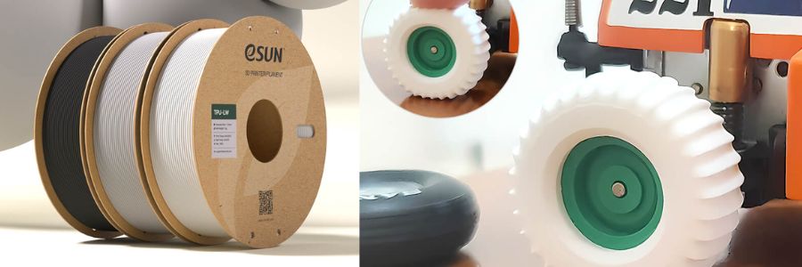 eSun TPU‑LW Filamento Nero