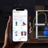 Anycubic Kobra 3 Max interfaccia touchscreen