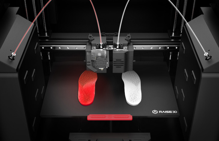 Raise3D E2 - IDEX - estrusione doppia