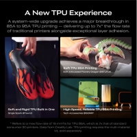 Stampa 3D di componenti flessibili in TPU con Creality K3