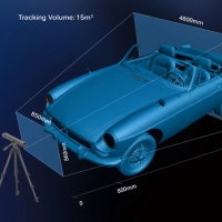 EinScan Trak wireless con volume di tracking di 15 m3