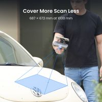 Revopoint Range 3 Pro con un'ampia area di acquisizione per oggetti voluminosi
