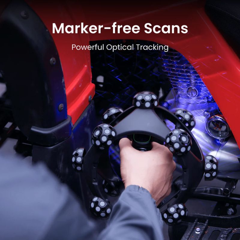 Scansione senza marker con il Revopoint Trackit SR
