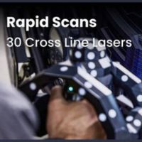 Laser blu incrociati